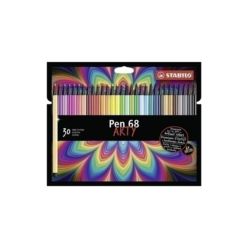 EO6830-1-20-ROTUL.STABILO PEN 68 ARTY LINE C/30 precio por 6 unidades