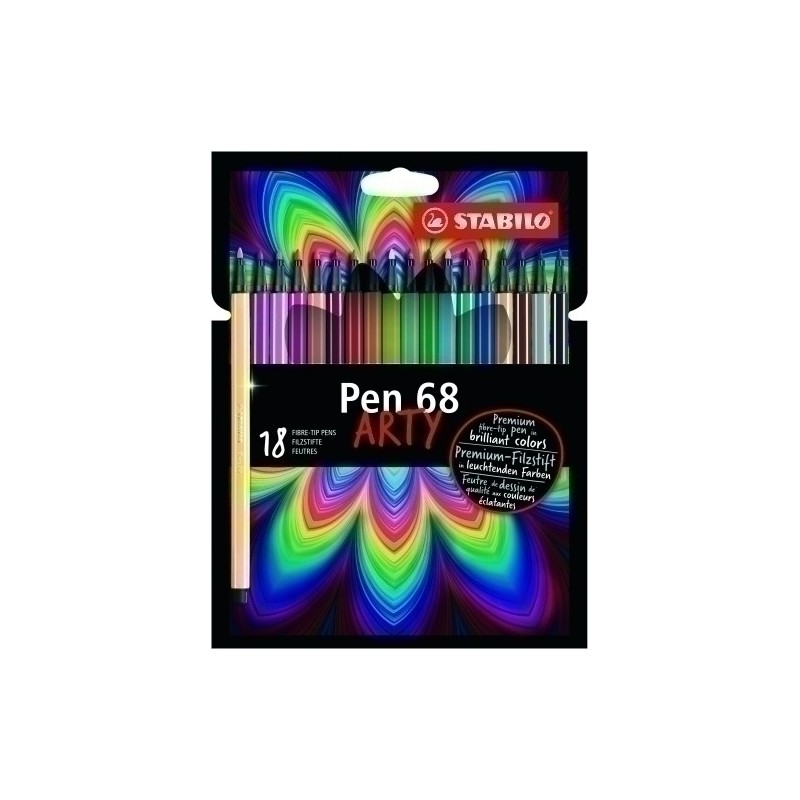 568/18-21-20-ROTUL.STABILO PEN 68 ARTY LINE BRUSH C18 precio por 6 unidades