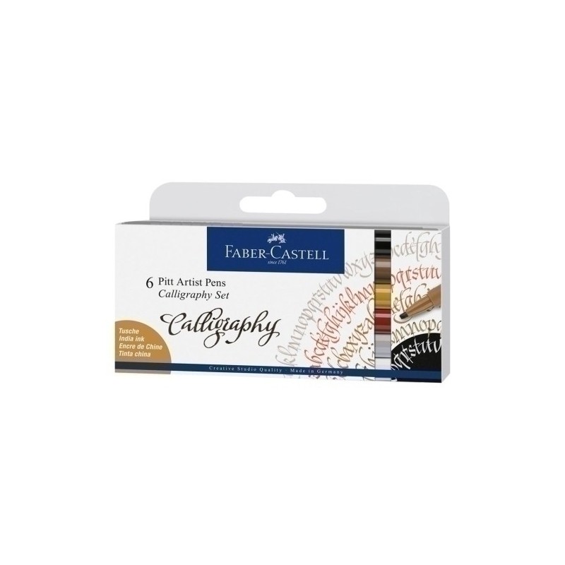 167506-ROTUL.FABER PITT ARTIST CALLIGRAPHY E/6 precio por 1 unidades