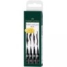 167153-ROTUL.FABER PITT NEGRO ESTUCHE DE 4 precio por 1 unidades