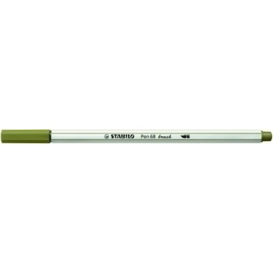 568/37-ROTUL.STABILO PEN 68  BRUSH VERDE MUSGO precio por 10 unidades