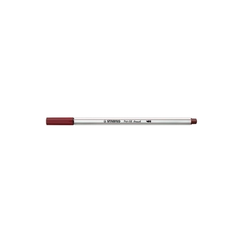 568/75-ROTUL.STABILO PEN 68  BRUSH SIENA precio por 10 unidades