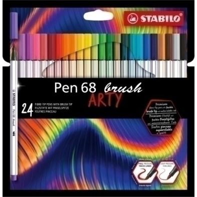 568/24-21-20-ROTUL.STABILO PEN BRUSH ARTY LINE  C/24 precio por 1 unidades