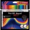 568/24-21-20-ROTUL.STABILO PEN BRUSH ARTY LINE  C/24 precio por 1 unidades