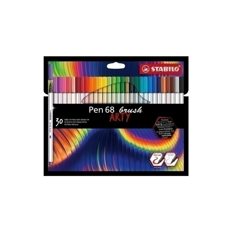 568/30-21-20-ROTUL.STABILO PEN BRUSH ARTY LINE  C/30 precio por 1 unidades