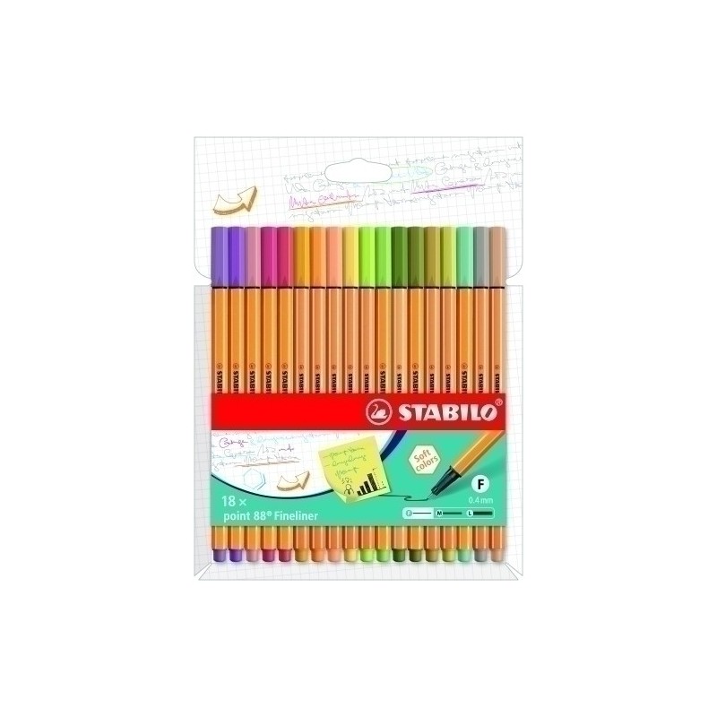 8818-22-5-ROTUL.STABILO POINT 88 ESTUCHE 18 precio por 1 unidades