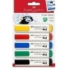 159520-ROTUL.FABER CASTELL MARCADOR TEX.BAS.B/5 precio por 5 unidades