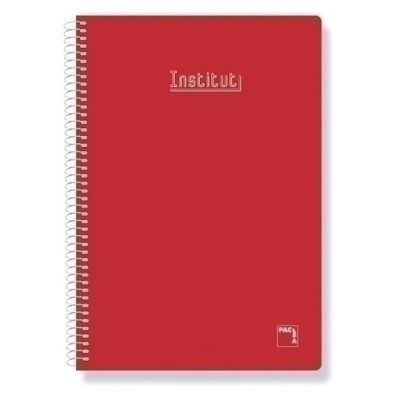 16729-BLOCK PACSA XTRA Fº 80h CD.4 ROJO precio por 5 unidades