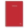 16729-BLOCK PACSA XTRA Fº 80h CD.4 ROJO precio por 5 unidades