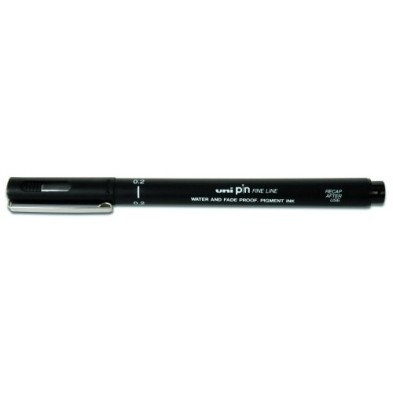 288985000-ROTUL.UNI PIN MANGA 0.2 mm NEGRO precio por 12 unidades