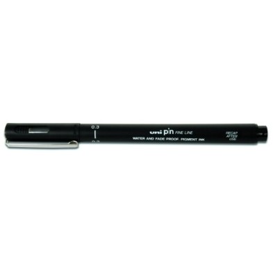 289025000-ROTUL.UNI PIN MANGA 0.3 mm NEGRO precio por 12 unidades