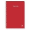 16720-BLOCK PACSA XTRA Fº 80h MM ROJO precio por 5 unidades
