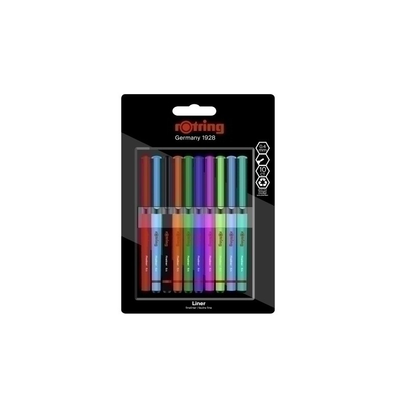 2166220-ROTUL.ROTRING FINELINER B/10 precio por 1 unidades