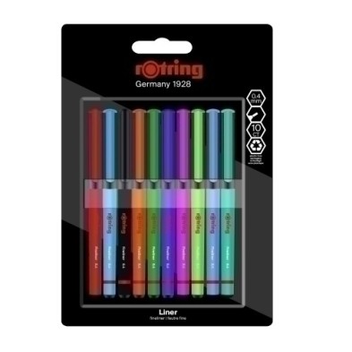 2166220-ROTUL.ROTRING FINELINER B/10 precio por 1 unidades