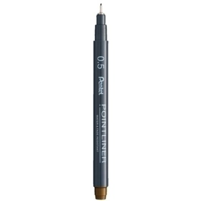 S20P-Pentel-5SP-ROTUL.PENTEL CALIBR.POINTLINER 0.5 SEPIA precio por 1 unidades
