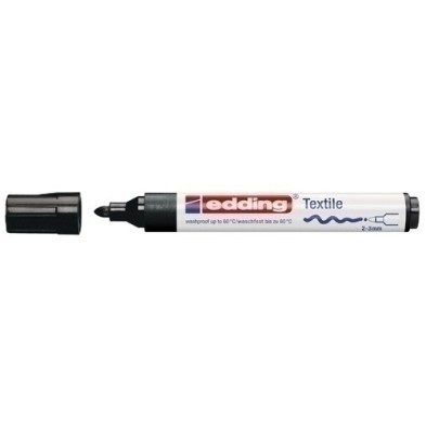 450001-ROTUL.EDDING 4500 TELA  NEGRO precio por 10 unidades