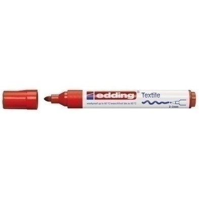 450002-ROTUL.EDDING 4500 TELA  ROJO precio por 10 unidades