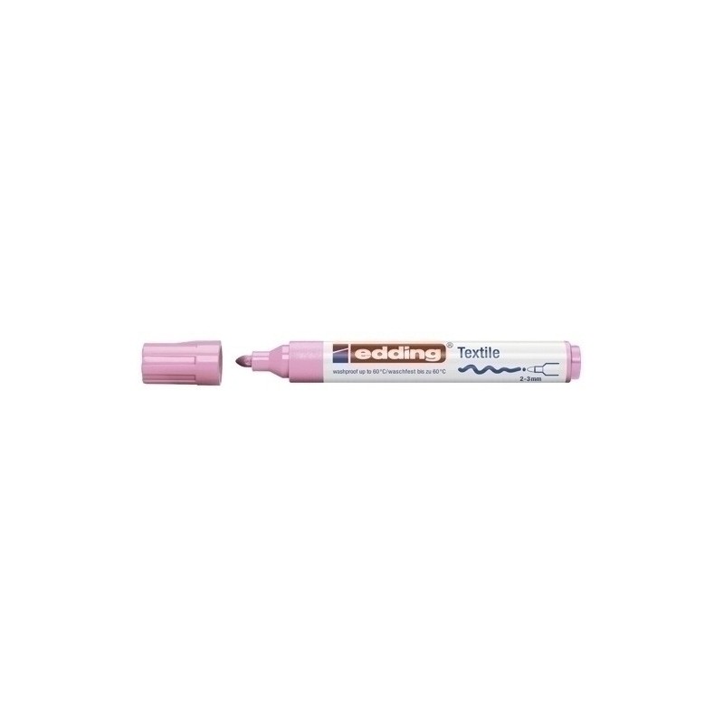 450009-ROTUL.EDDING 4500 TELA  ROSA precio por 10 unidades