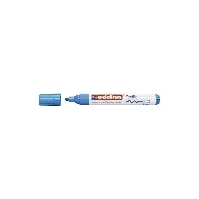 450010-ROTUL.EDDING 4500 TELA  AZUL CLARO precio por 10 unidades