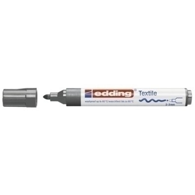 450012-ROTUL.EDDING 4500 TELA  GRIS precio por 10 unidades