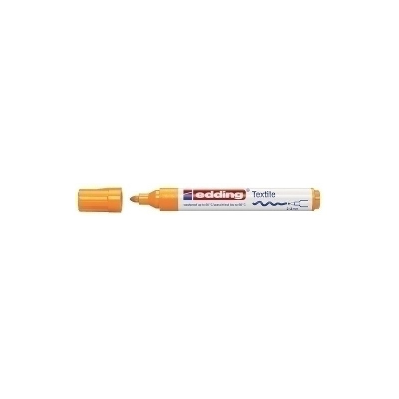 450066-ROTUL.EDDING 4500 TELA  NARANJA NEON precio por 10 unidades
