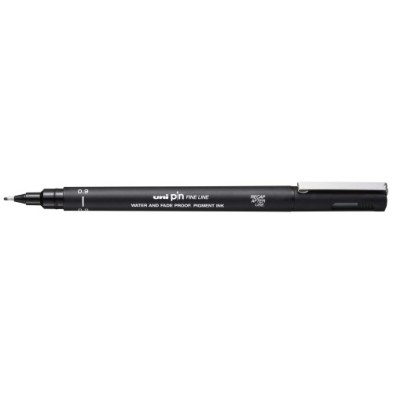289363000-ROTUL.UNI PIN MANGA 0.9 mm NEGRO precio por 12 unidades