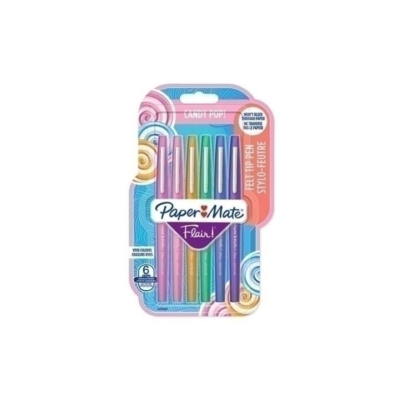 2028899-ROTUL.PAPER MATE CANDY POP SURT.B/6 precio por 1 unidades