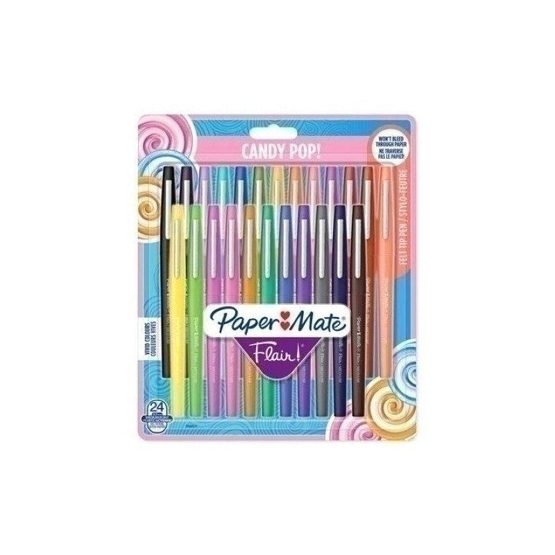 1985617-ROTUL.PAPER MATE CANDY POP SURT.B/24 precio por 1 unidades