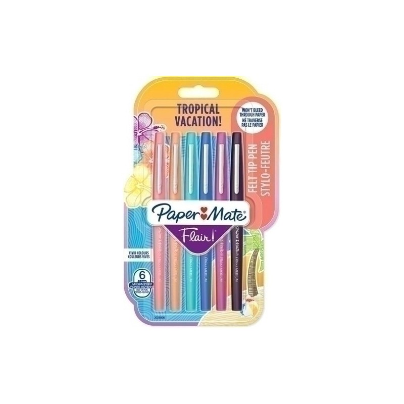 2028906-ROTUL.PAPER MATE TROP.VACAC. SURT.B/6 precio por 1 unidades