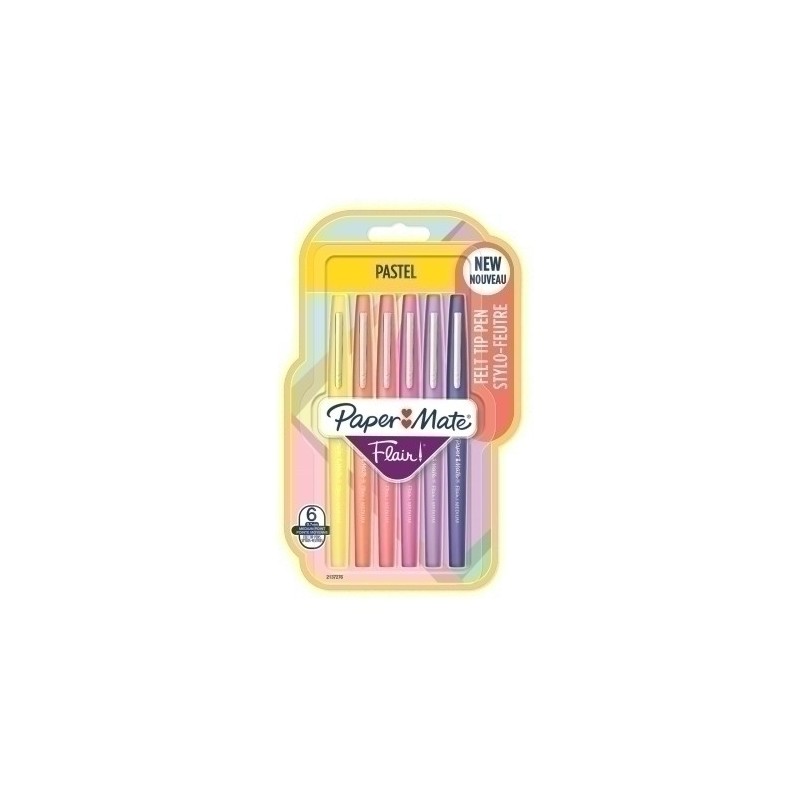 2137276-ROTUL.PAPER MATE PASTEL SURT.B/6 precio por 1 unidades