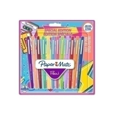 2180627-ROTUL.FIBRA PAPER MATE FLAIR RETRO BL/12 precio por 1 unidades