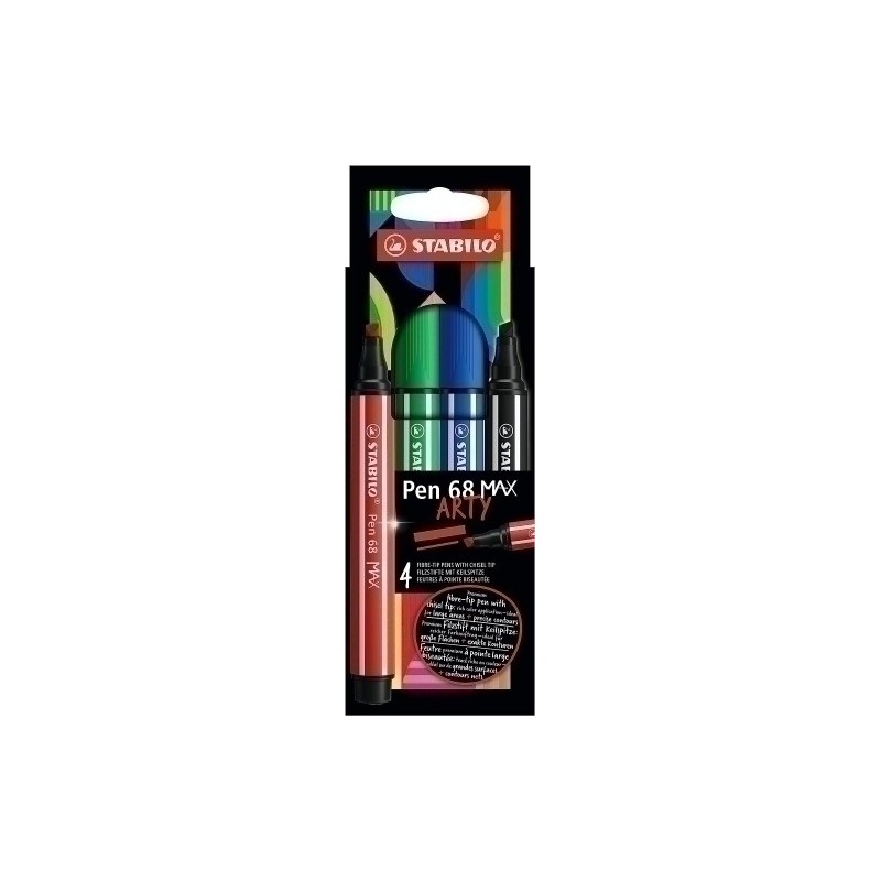 768/04-21-ROTUL.STABILO PEN 68 MAX ARTY LINE C/4 precio por 6 unidades