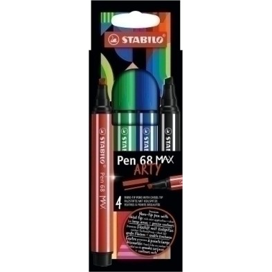 768/04-21-ROTUL.STABILO PEN 68 MAX ARTY LINE C/4 precio por 6 unidades