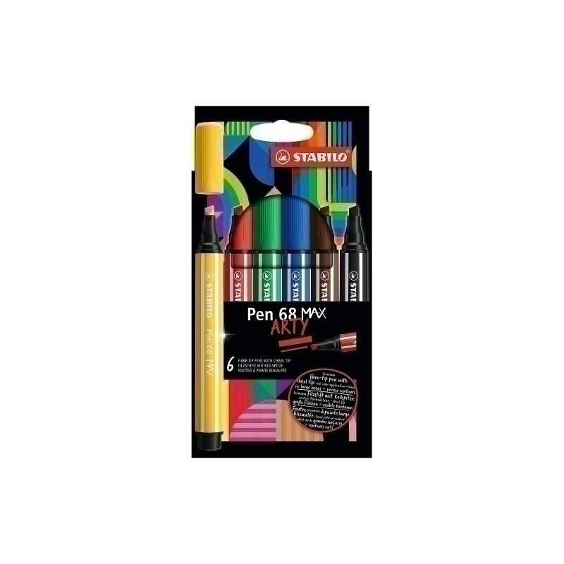 768/06-21-ROTUL.STABILO PEN 68 MAX ARTY LINE C/6 precio por 6 unidades