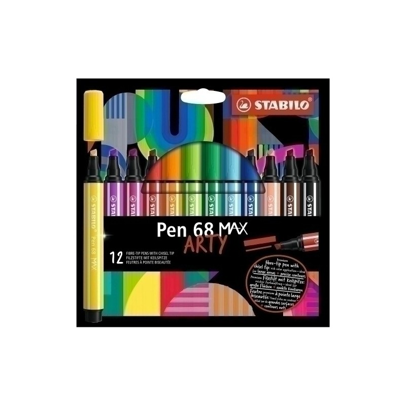 768/12-21-ROTUL.STABILO PEN 68 MAX ARTY LINE C/12 precio por 6 unidades