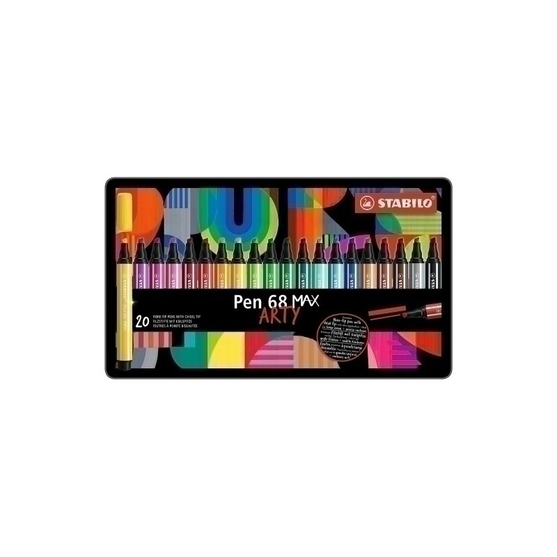 768/20-31-20-ROTUL.STABILO PEN 68 MAX ARTY LINE E/20 precio por 5 unidades
