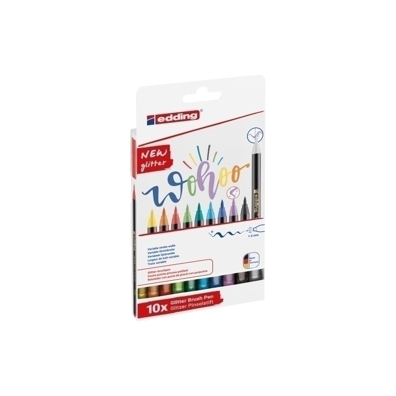 4-1340-10-4-ROTUL.EDDING 1340 BRUSHPEN GLITTER E.10 precio por 1 unidades