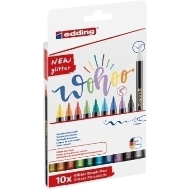4-1340-10-4-ROTUL.EDDING 1340 BRUSHPEN GLITTER E.10 precio por 1 unidades
