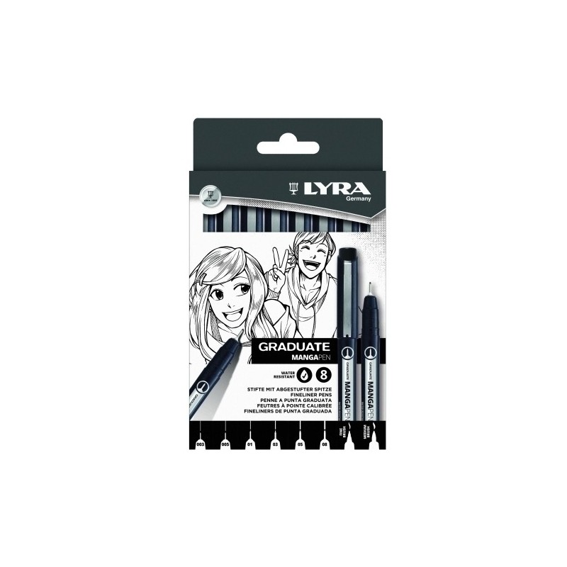 L6781080-ROTUL.LYRA GRADUATE MANGA C/8 precio por 1 unidades