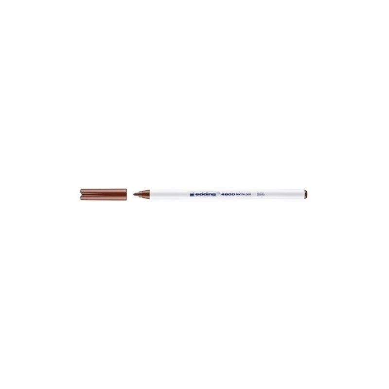 460007-ROTUL.EDDING 4600 TELA FINO MARRON precio por 10 unidades