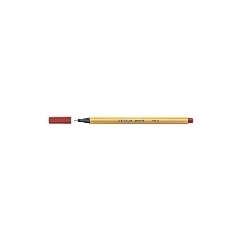 88/40-ROTUL.STABILO POINT 88  ROJO precio por 10 unidades
