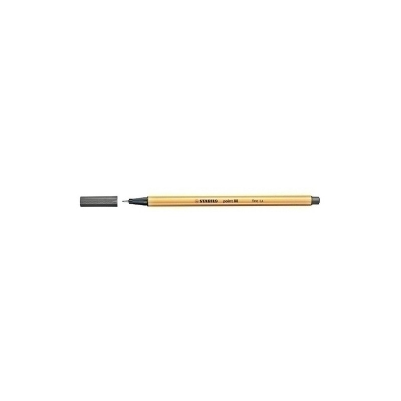 88/96-ROTUL.STABILO POINT 88  GRIS OSCURO precio por 10 unidades