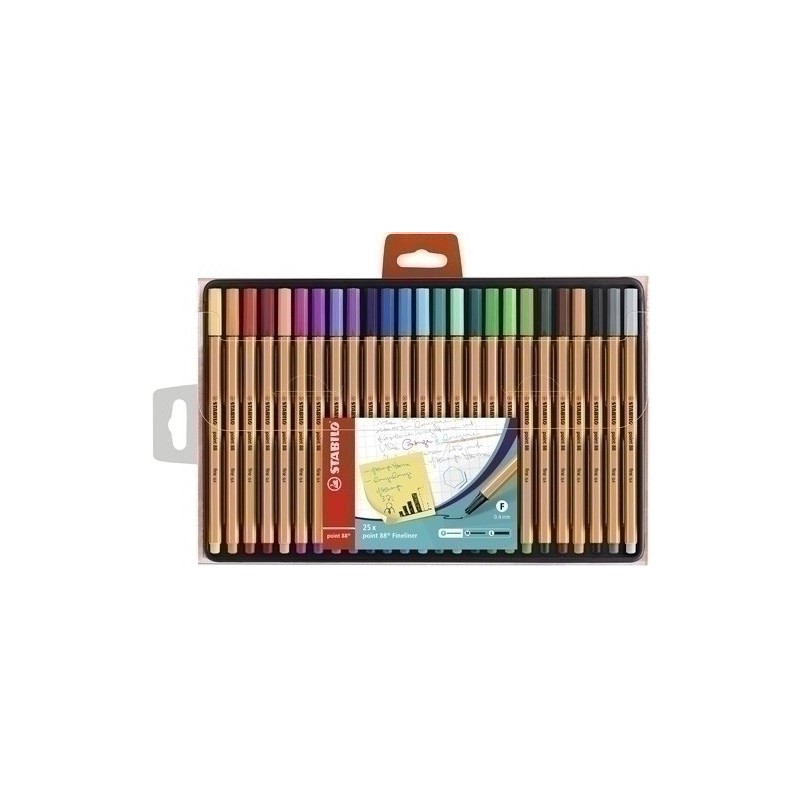 8825-1-ROTUL.STABILO POINT 88 ESTUCHE 25 precio por 1 unidades