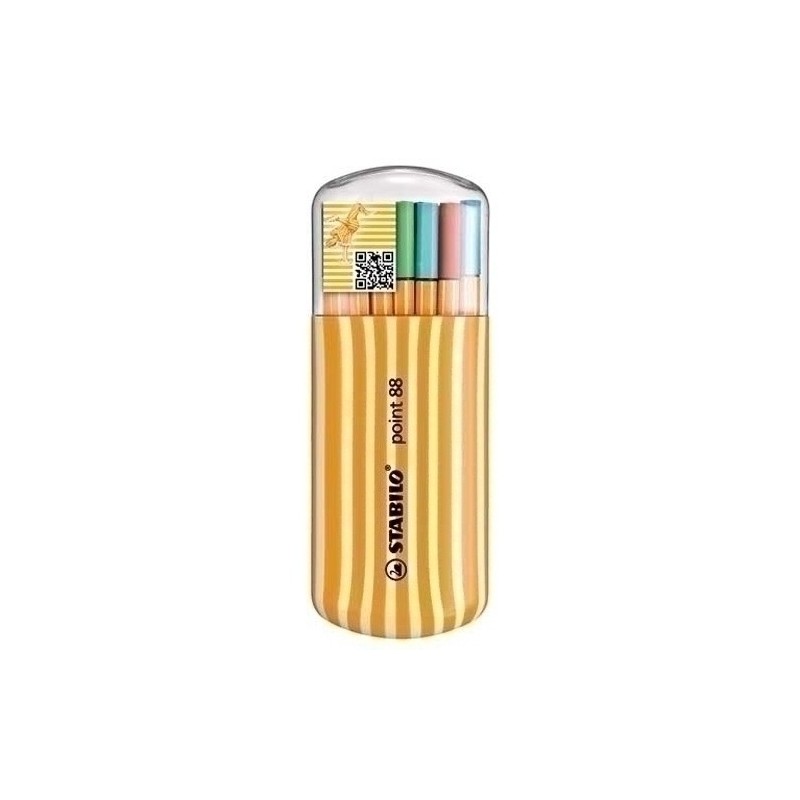 8820-02-ROTUL.STABILO POINT 88 ESTUCHE 20 ZEBRUI precio por 1 unidades