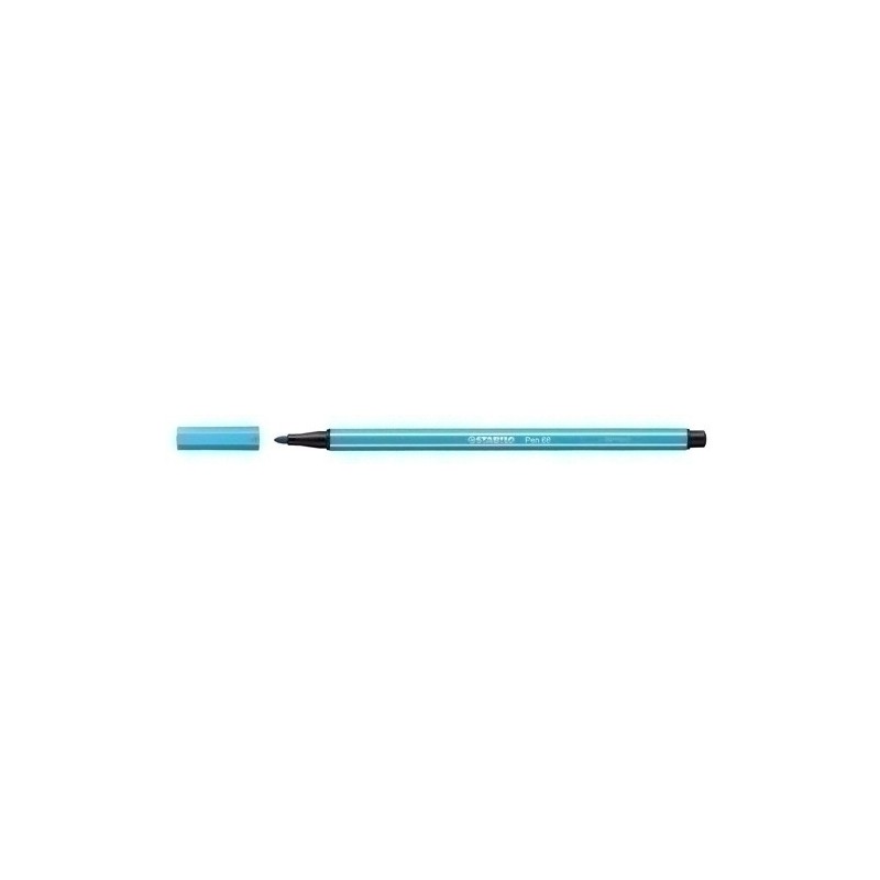 68/57-ROTUL.STABILO PEN 68 AZUL CELESTE precio por 10 unidades