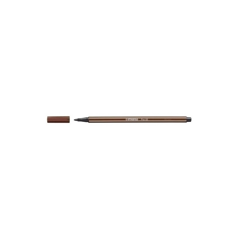 68/45-ROTUL.STABILO PEN 68  MARRON VAN DYKE precio por 10 unidades