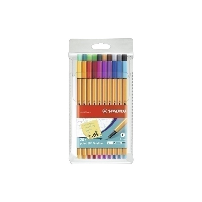 8820-ROTUL.STABILO POINT 88 ESTUCHE 20 precio por 1 unidades