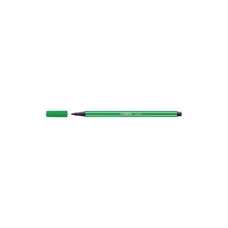 68/36-ROTUL.STABILO PEN 68  VERDE ESMERALDA precio por 10 unidades