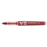 BXC-V5-R-ROLLER PILOT V-5 RECARGABLE ROJO precio por 10 unidades