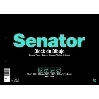 82062-BLOC DIBUJO SENATOR C/REC Fº PROL. 2TAL precio por 16 unidades